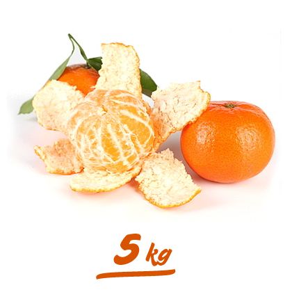 Caja pequeña de 5 kilos de mandarinas Clementinas