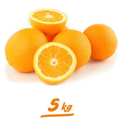 Naranjas Navelinas de Zumo. Caja de 5kg