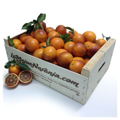 Caja mediana de Naranjas Sanguinas de 10kg.