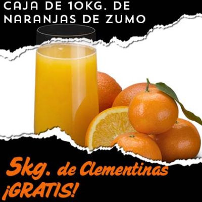 Naranjas de Zumo (10 kilos) y 5kg. de Clementinas GRATIS