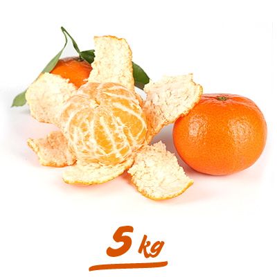 Caja pequeña de 5 kilos de mandarinas