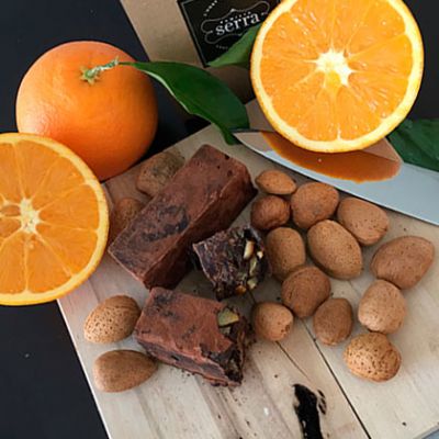 Nougat de Naranja, Chocolate y Almendras