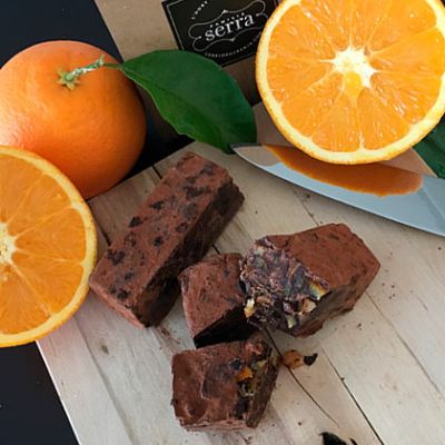 Nougat de chocolate y naranja