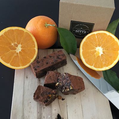 Nougat de chocolate y naranja