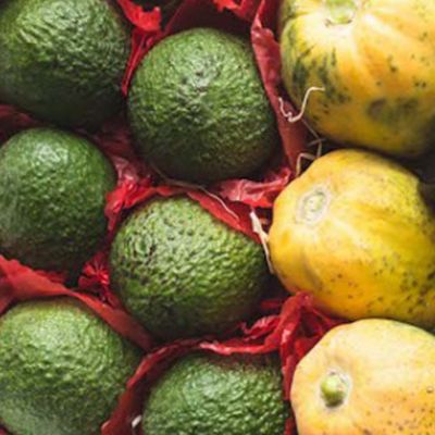 Aguacate y Papaya. Caja de 4kg. (7,48€/kg.)