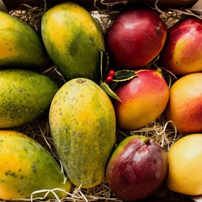 Mango y Papaya. Caja de 4kg. (7,48€/kg)