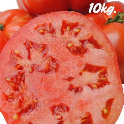 Caja de 10kg. de tomates de Navarra. Variedad Jack.