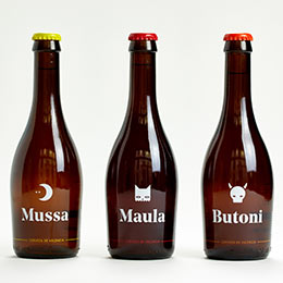Cerveza artesana de Valencia. Mussa, Maula y Butoni 260x260